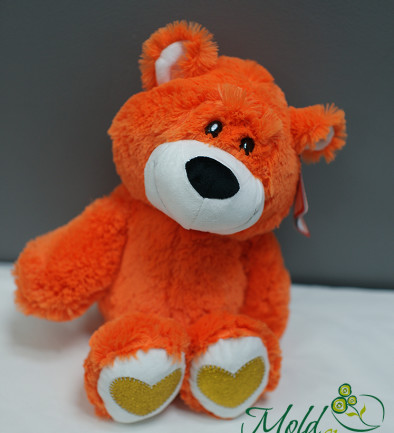 Teddy Bear Andriusha, orange, height 45 cm photo 394x433